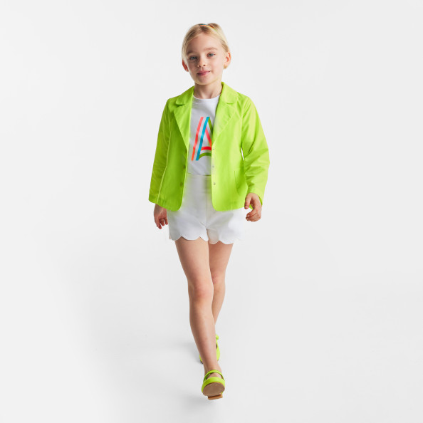 Girl jacket in technical fabric