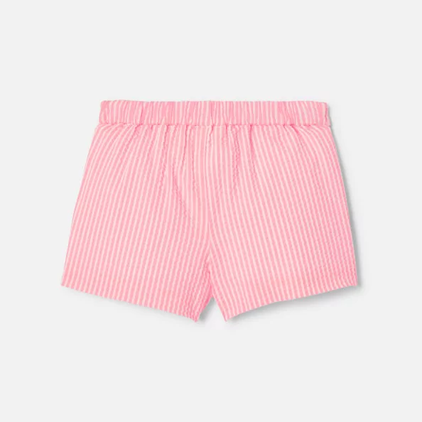 Baby girl shorts in seersucker