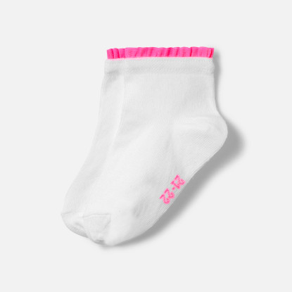 Ponožky pro miminko s neonovou volánkou