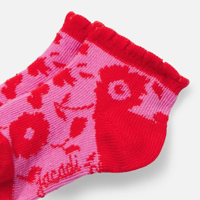 Baby girl socks in Liberty fabric