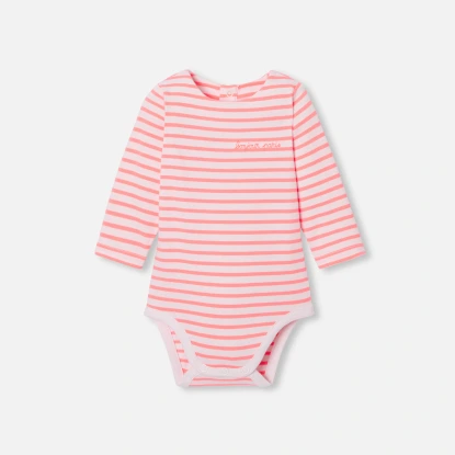 Baby girl striped bodysuit