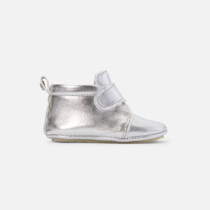 Kojenecké dívčí třpytivé kožené bačkůrky