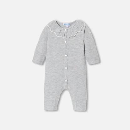 Kojenecký dívčí overal v žerzejovém vzoru