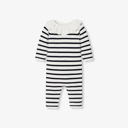 Dívčí kojenecký overal v žerzejovém úpletu