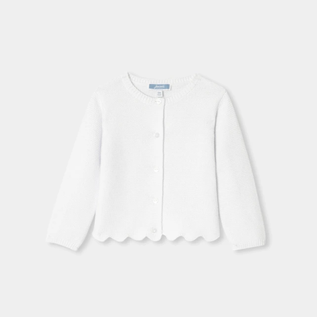 Holčička cardigan s podvazkovým stehem