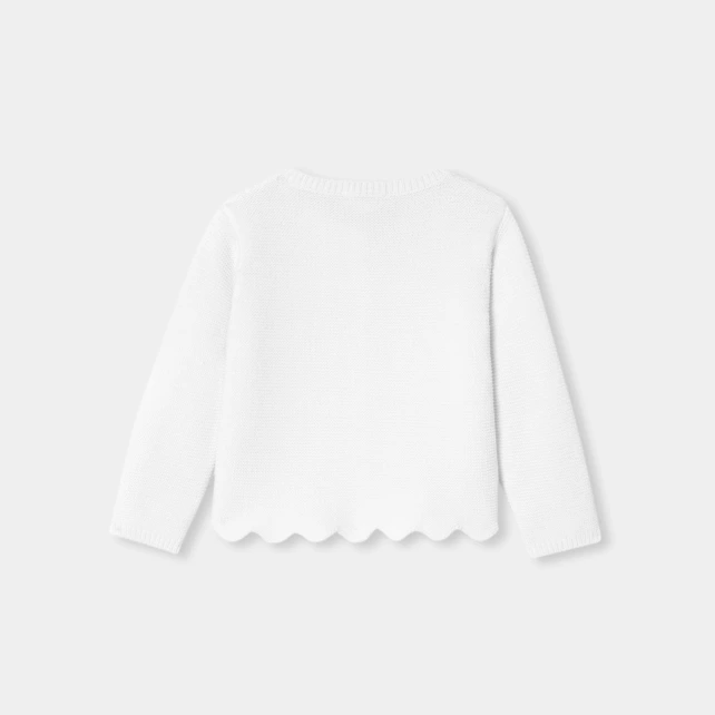 Holčička cardigan s podvazkovým stehem