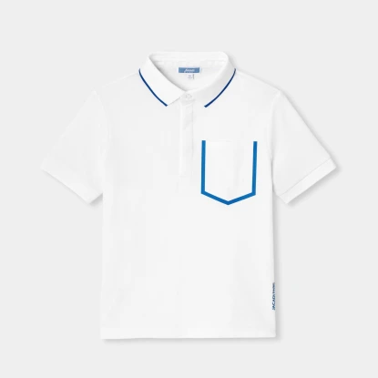 Boy polo shirt in cotton piqué