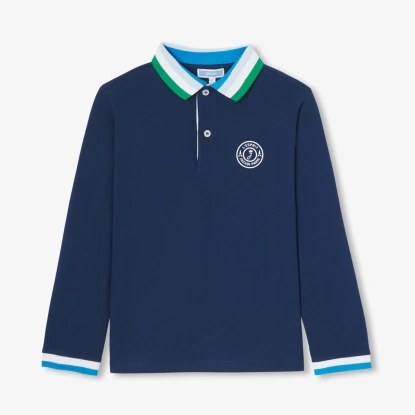 Boy polo shirt in cotton piqué