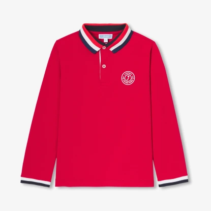 Boy polo shirt in cotton piqué