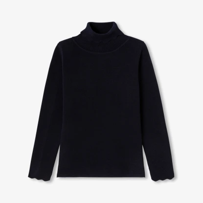 Girl turtleneck sweater