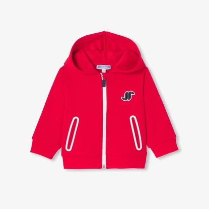 Baby boy fleece zip-up sweatshirt