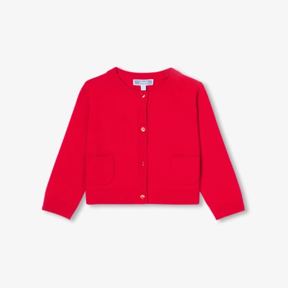 Kardigan pro holčičku z bavlny a vlny