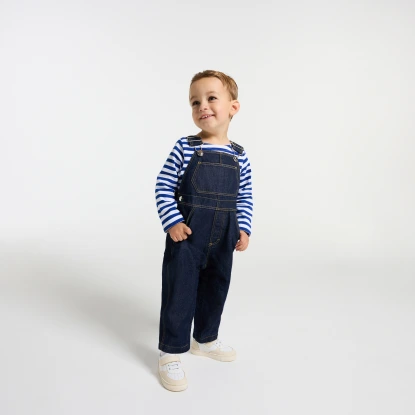 Baby boy denim overalls