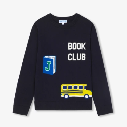 Boy cotton and wool sweater