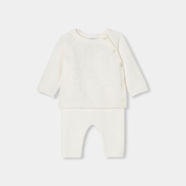 Baby girl knitwear set