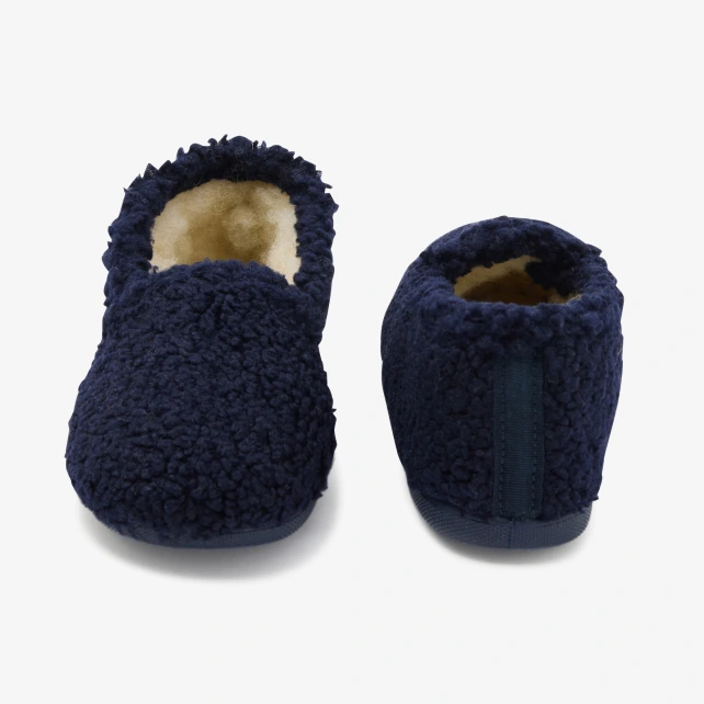 Boy faux fur slippers