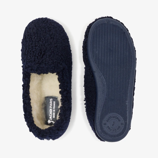 Boy faux fur slippers