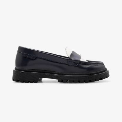 Dívčí kožené mokasíny