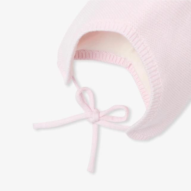 Baby girl microfleece-lined hat