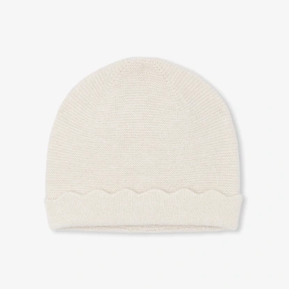 Baby girl lined knitted hat
