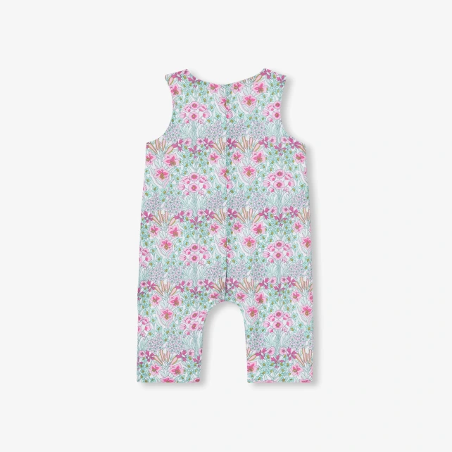 Baby girl jumpsuit in Liberty fabric