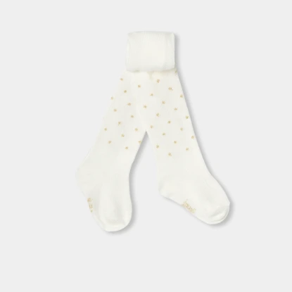 Baby girl polka dot tights