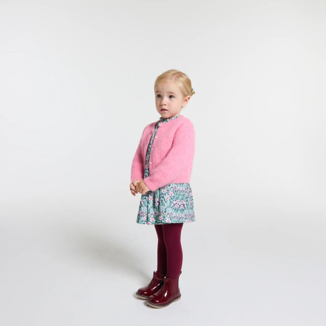 Kardigan pro holčičku z vlny a alpaky