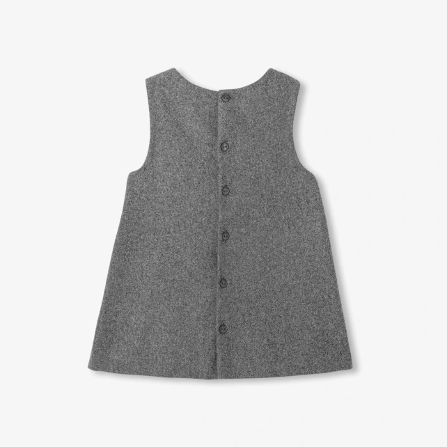 Holčička flanelové pinaforové šaty