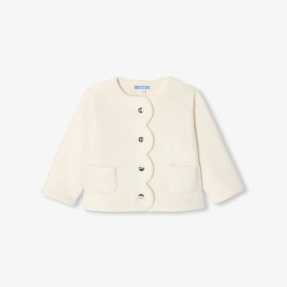 Baby girl fleece cardigan