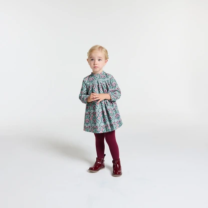 Dívčí šaty ze sametové látky Liberty