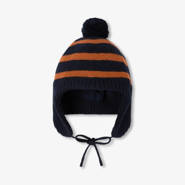 Baby boy hat with stripes
