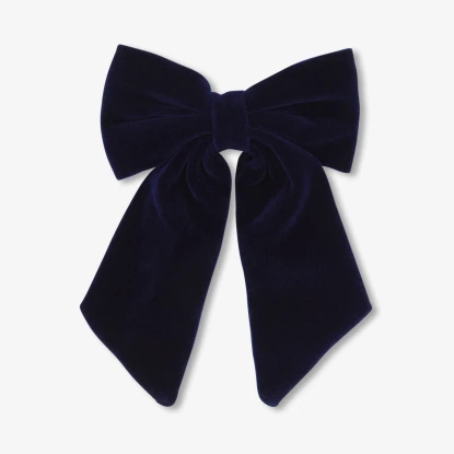 Girl velvet bow hair clip
